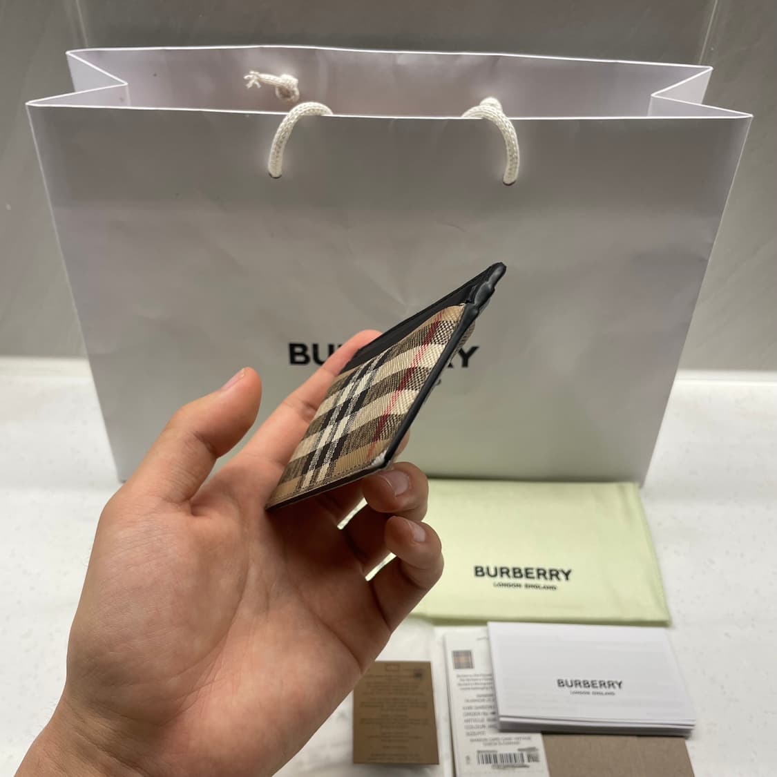 [정품] 버버리 체크 카드지갑 상품이미지6