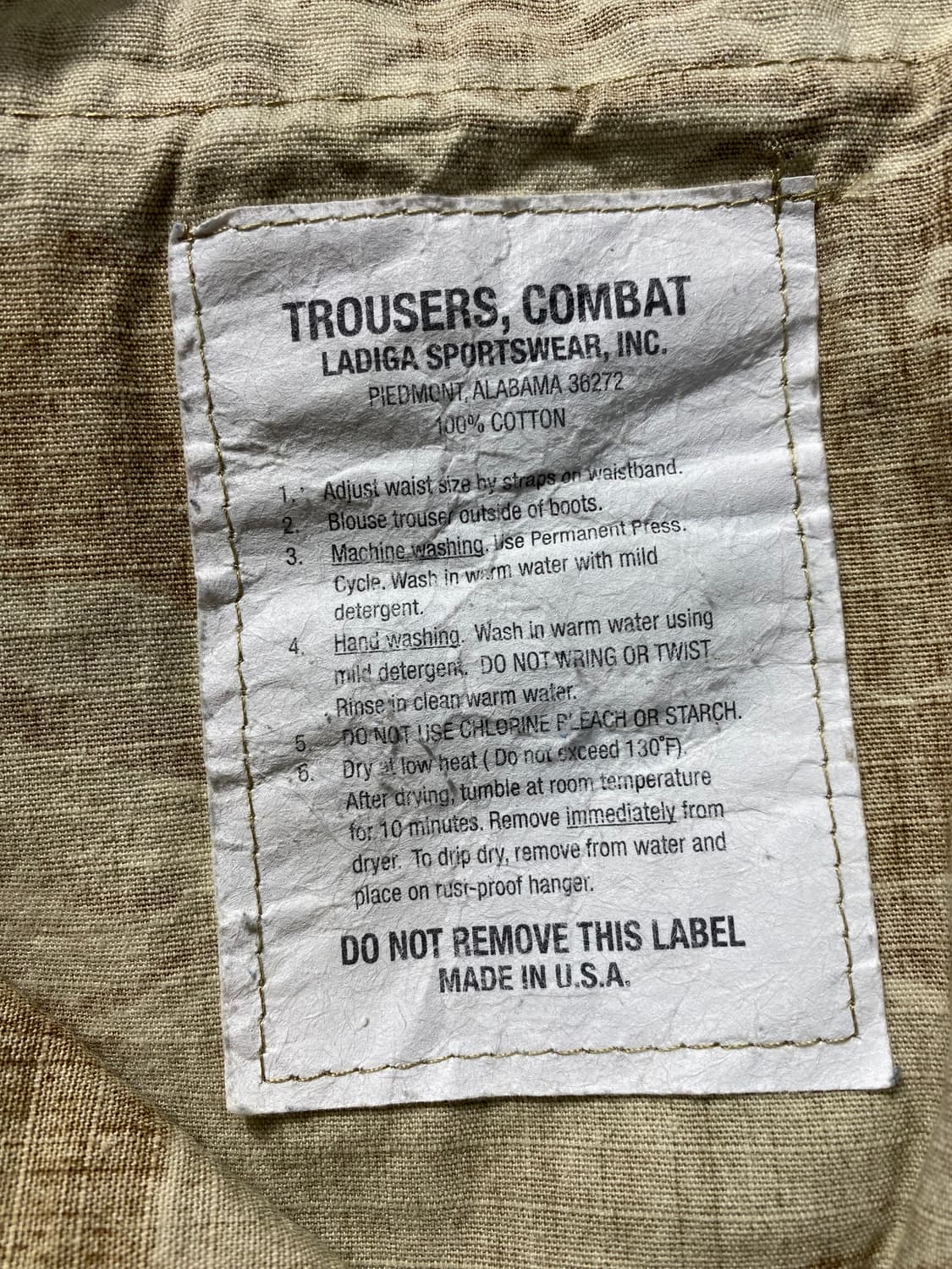 [L] U.S.ARMY 미군 타이거카모 BDU 카고팬츠 상품이미지9