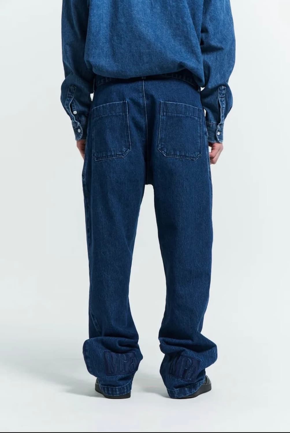 (S)플라스틱 프로덕트 MPa CALF LOGO 데님팬츠 상품이미지1