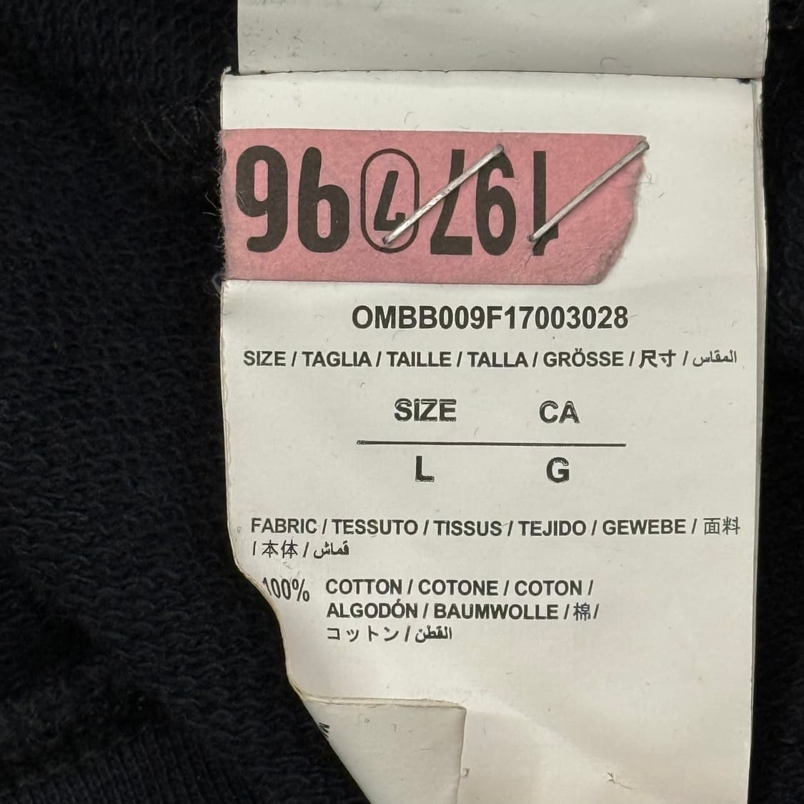 [정품/L] Off-White 에로우 후드티 블랙 상품이미지6