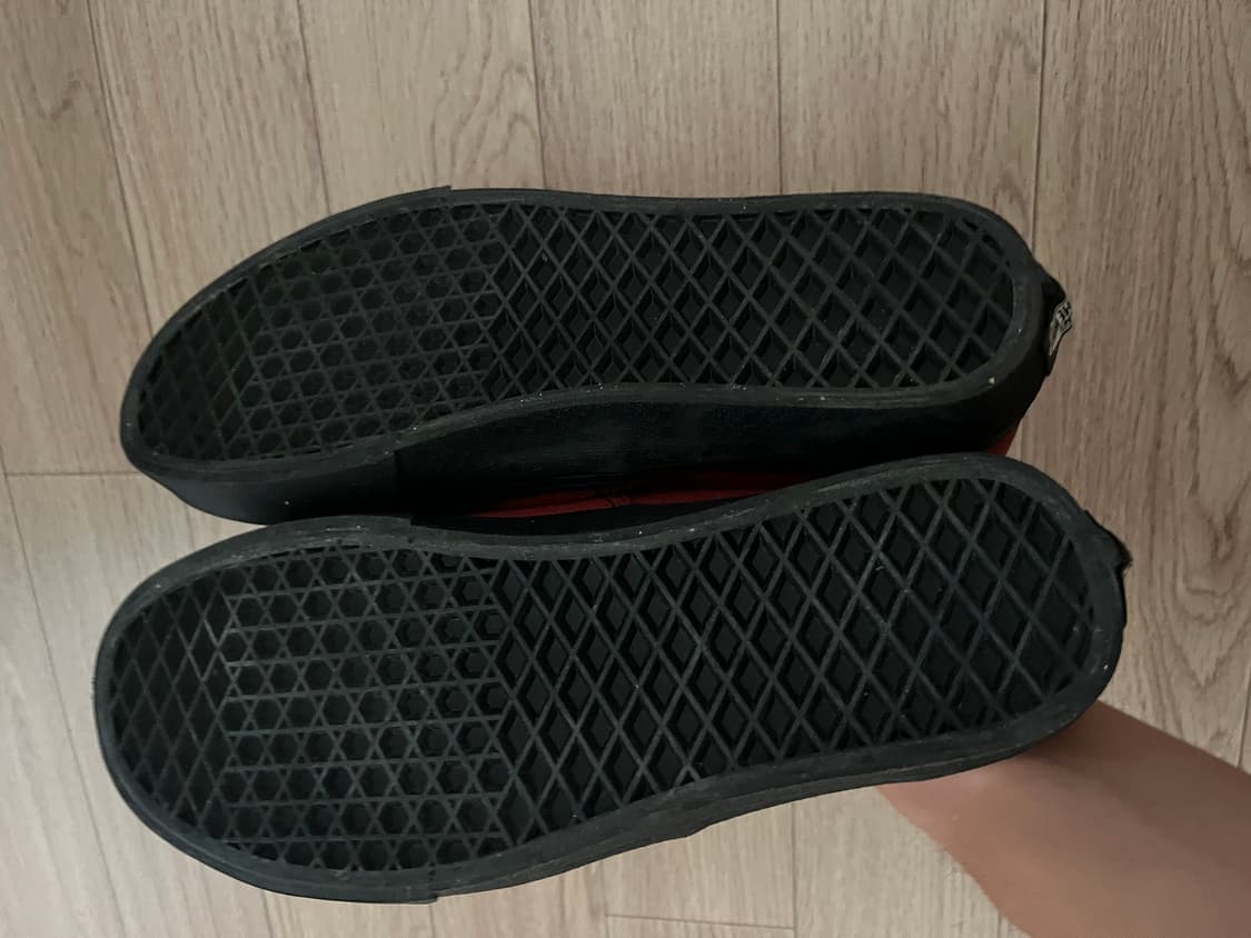 반스 Vans 어센틱 레드 블랙 265 상품이미지4