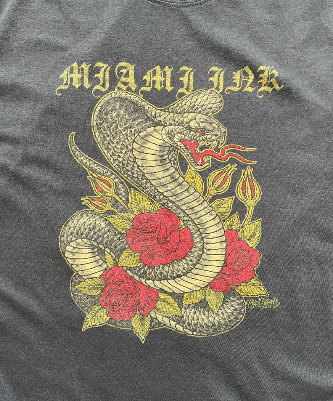 miami ink 00s 마이애미 잉크 빈티지 발염 티셔츠 상품이미지3