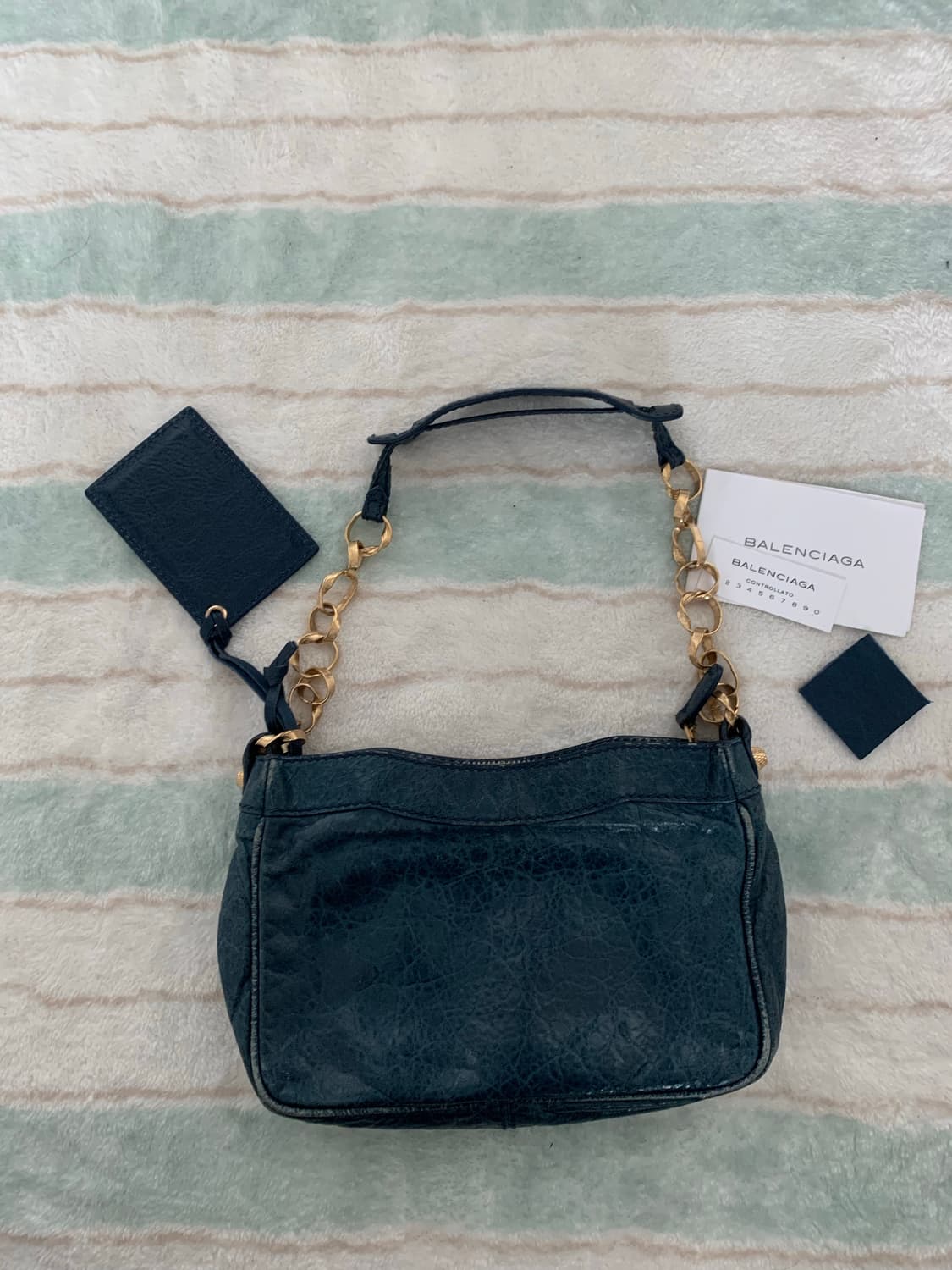 발렌시아가 체인 숄더백 모터백 상품이미지4