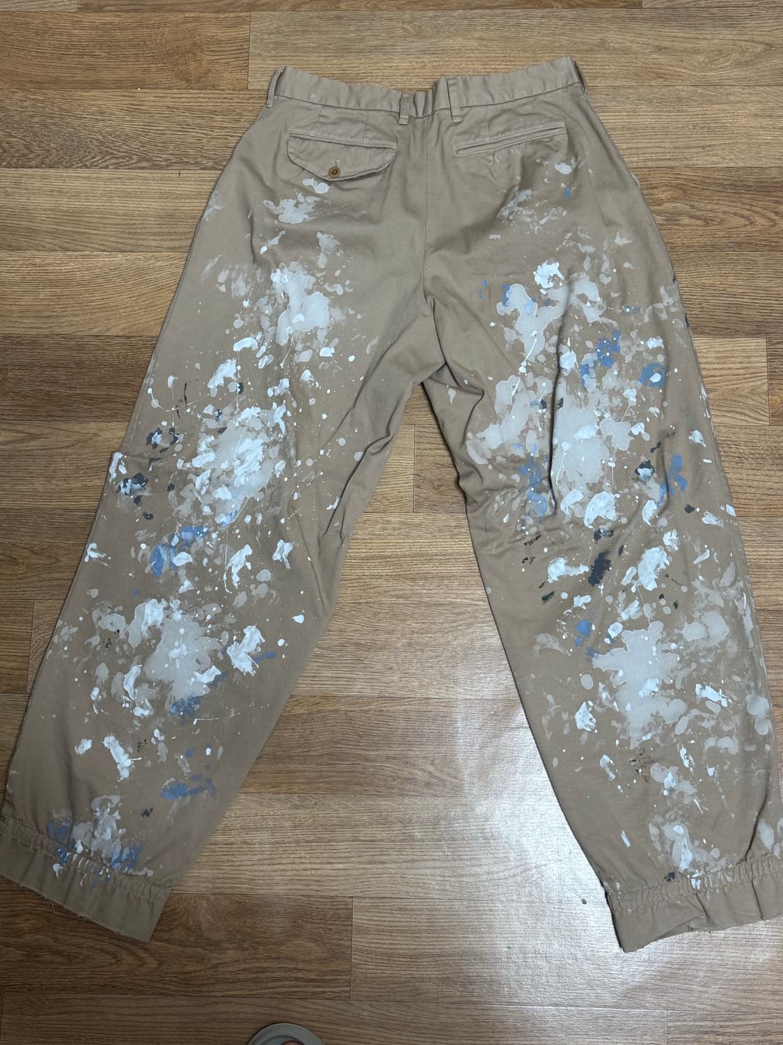 kolor 컬러 페인팅 워크 팬츠 와이드핏 상품이미지4