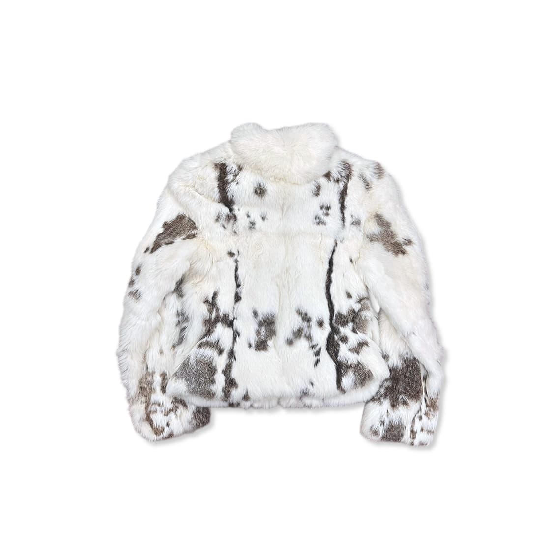  Speckled pattern Rabbit Fur Jacke 상품이미지4