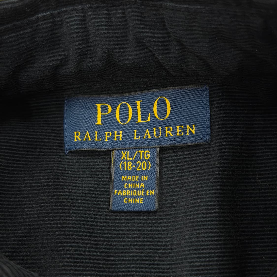 폴로 랄프로렌 화이트 포니 코듀로이 셔츠 남방 네이비 XL 상품이미지4