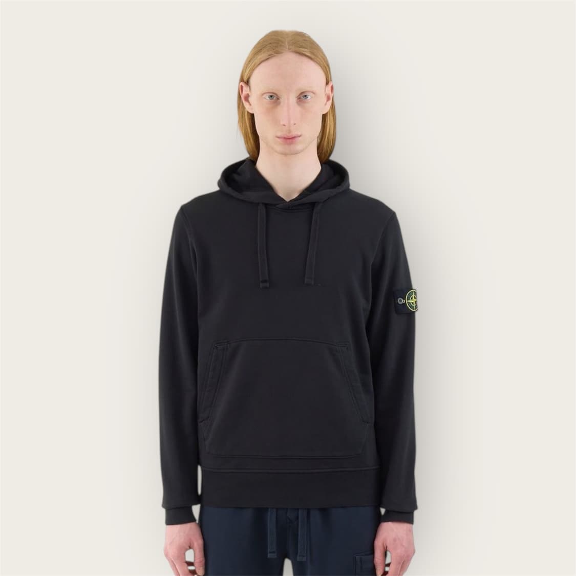 .XXL/ 스톤아일랜드 네츄럴 워싱 에센셜 기모 후드티 상품이미지1