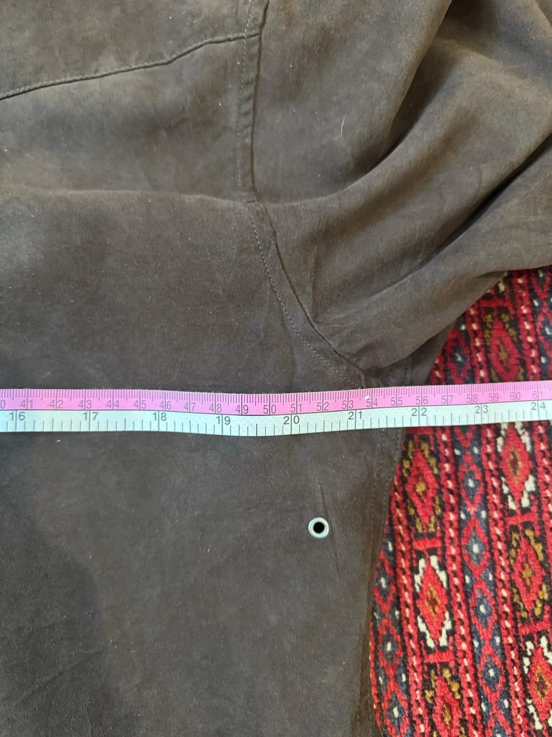 Vintage brown leather shirt 상품이미지5