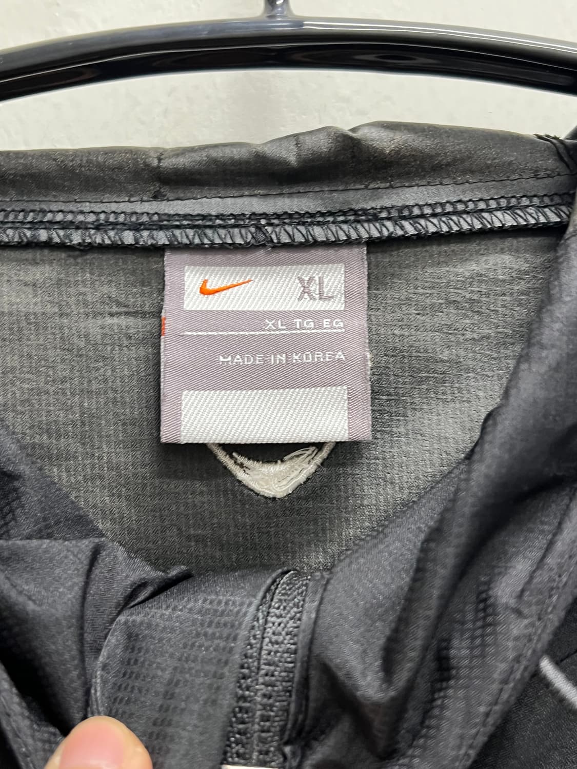 나이키 00s 올드스쿨 맨유 풋볼 박지성 바람막이 블랙 상품이미지4