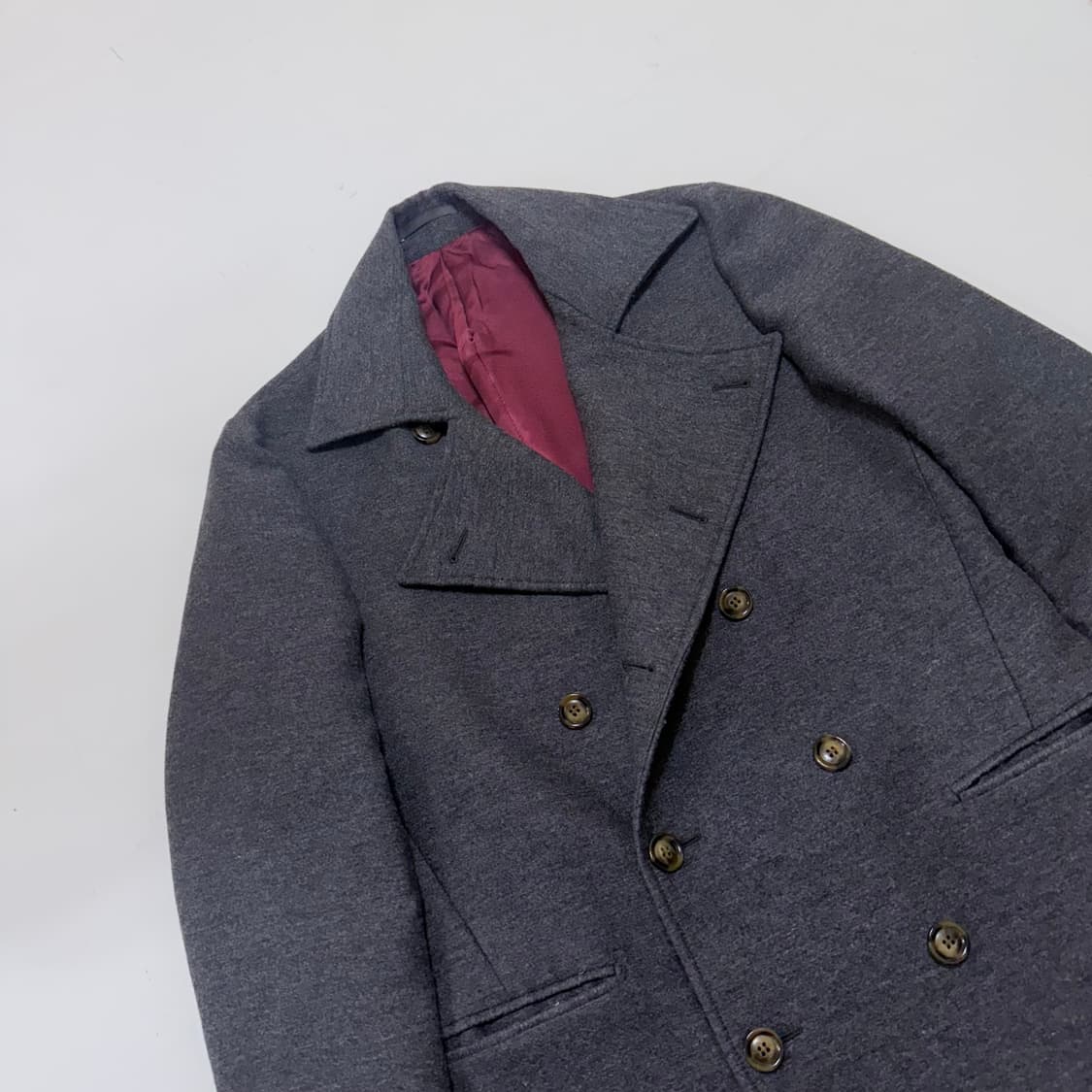 수트서플라이 울실크 코트 madein italy 46 상품이미지2