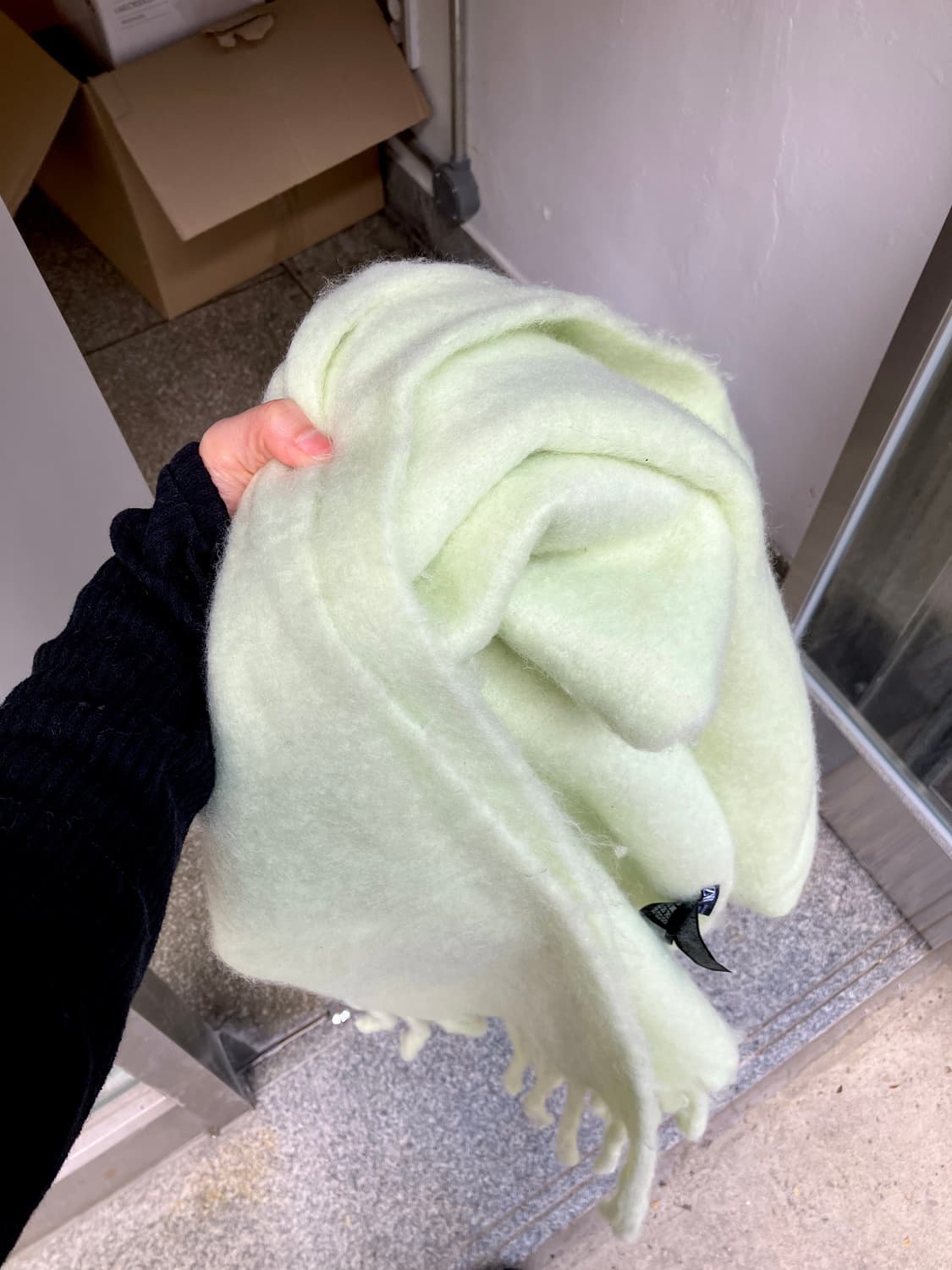 자라 모헤어 메로나 목도리 상품이미지4