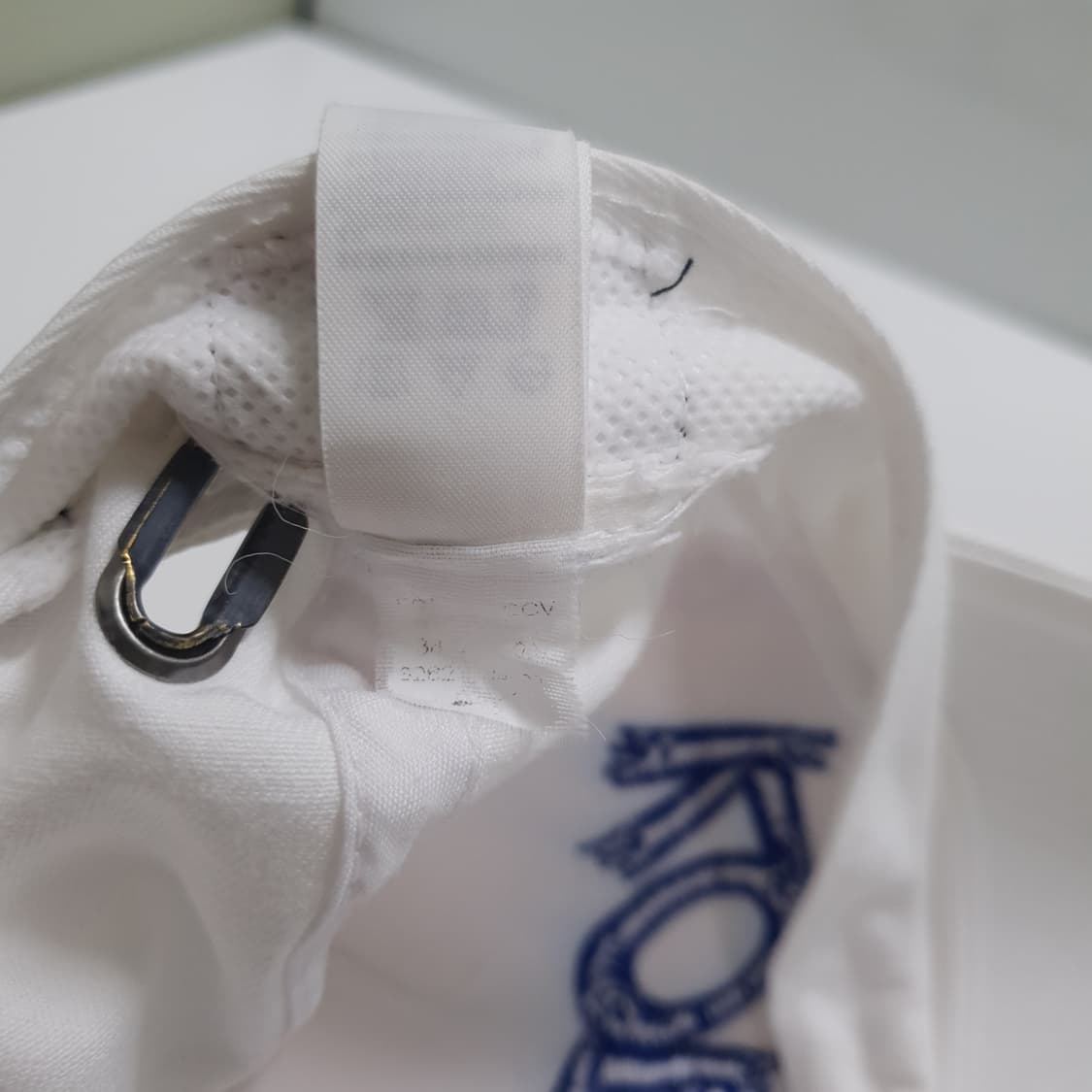 OS) 나이키 코리아 축구협회 국대 빅로고 자수 볼캡 화이트 블루 상품이미지9