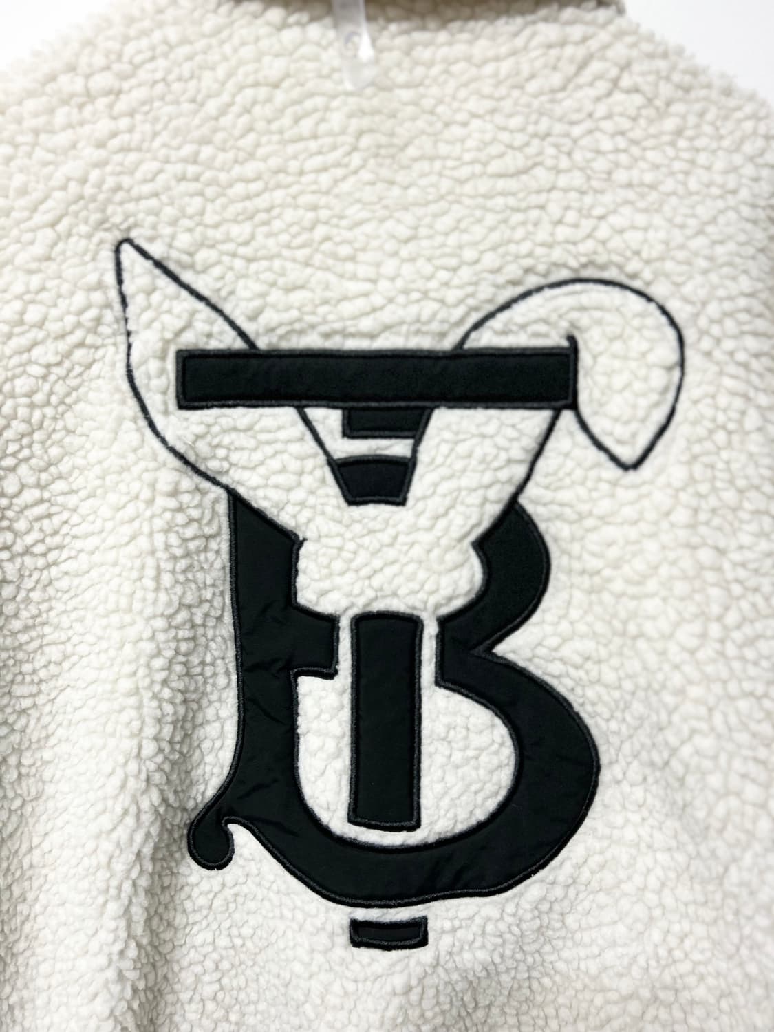 [정품] 버버리  TB 로고 셰르파 카시미어 플리스 재킷 (38사이즈) 상품이미지3