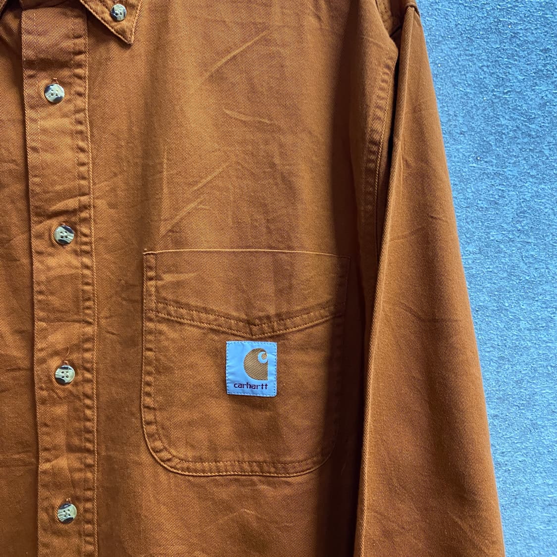 칼하트 패치로고 원포켓 브릭 셔츠 B3158 상품이미지3