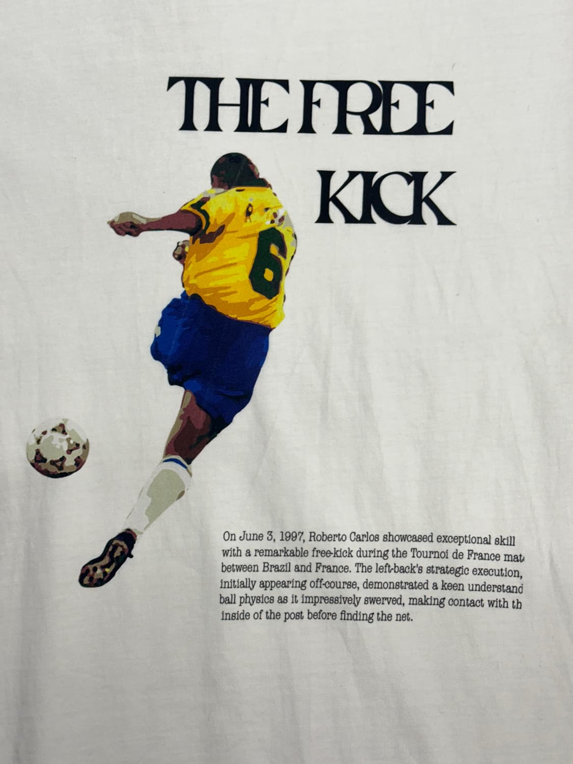 00s Roberto Carlos Freekick 티셔츠 L 상품이미지3