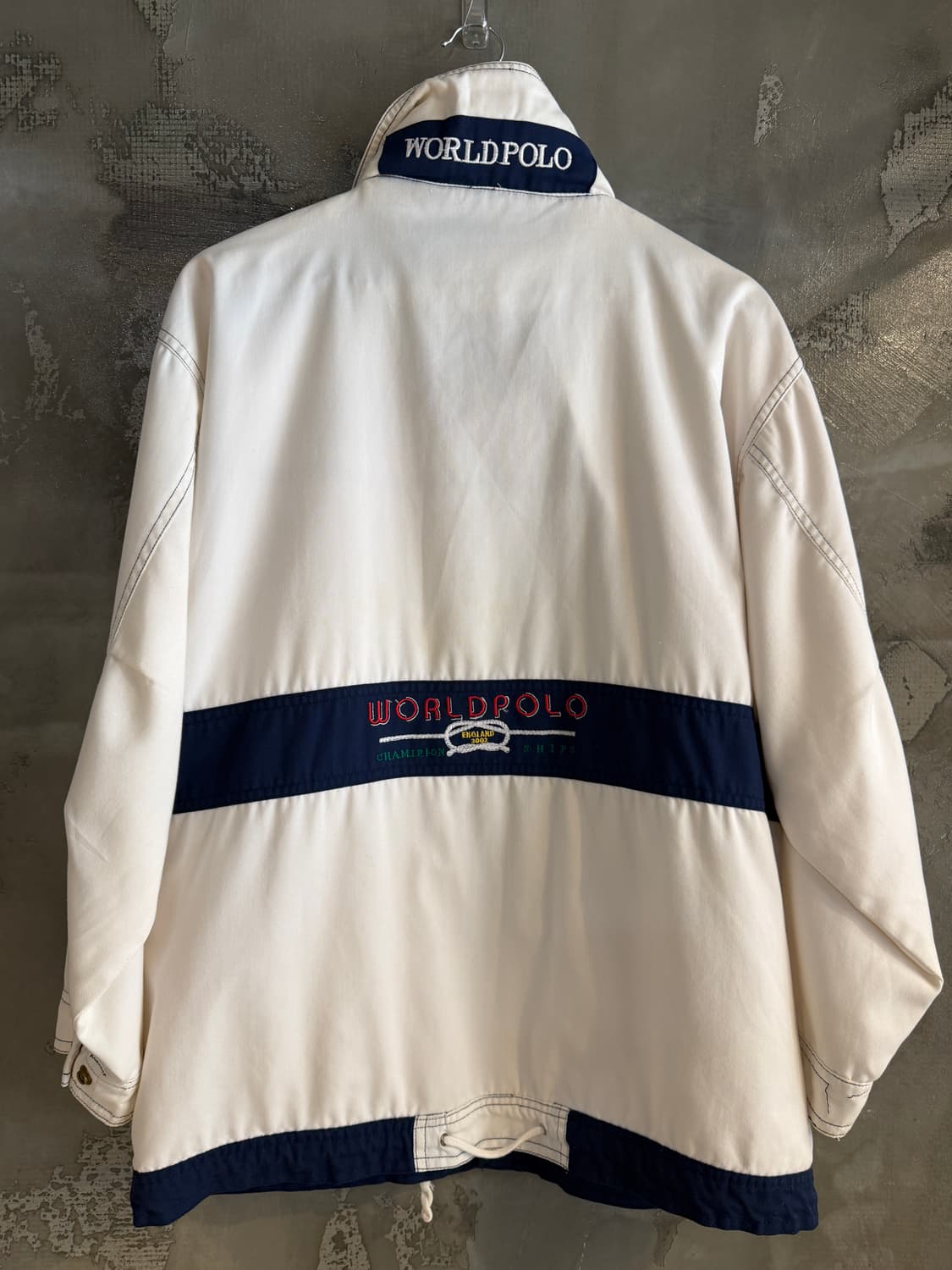 월드폴로 하이넥 집업 자켓 M 상품이미지6