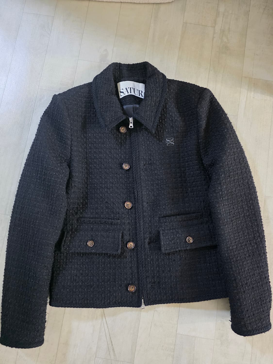 세터 아헨 울 블렌드 칼라 트위드 자켓 리조트 M 상품이미지1