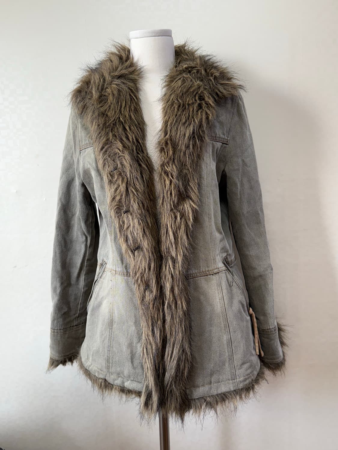 빈티지 페이크퍼 코튼 자켓 상품이미지1