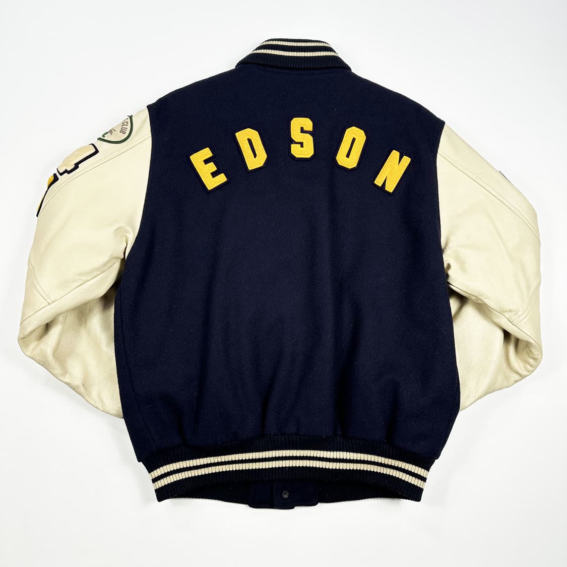 맥그리거 빈티지 울 모직 레더 바시티자켓 M 상품이미지3