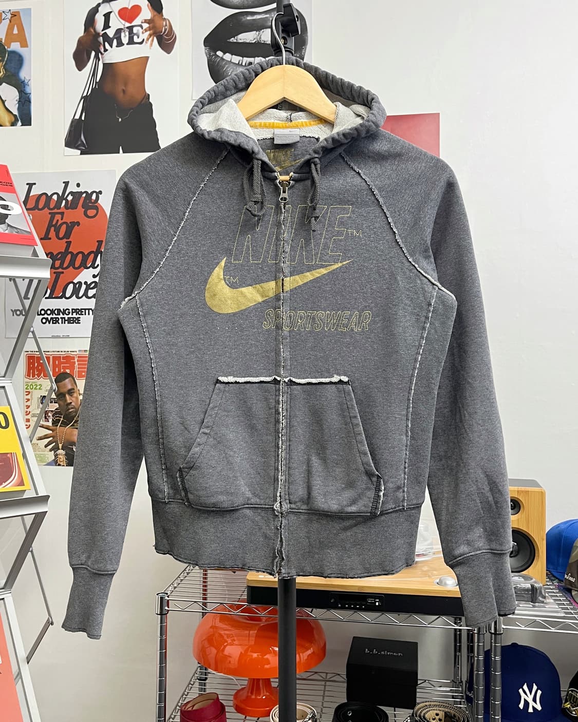나이키 00s 빅스우시 차콜 후드집업 상품이미지5