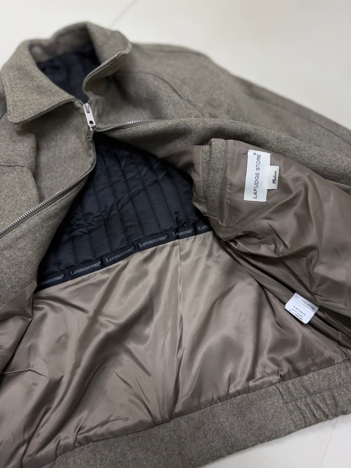 라퍼지 스토어 투웨이 울 블루종 미니멀 자켓 상품이미지5