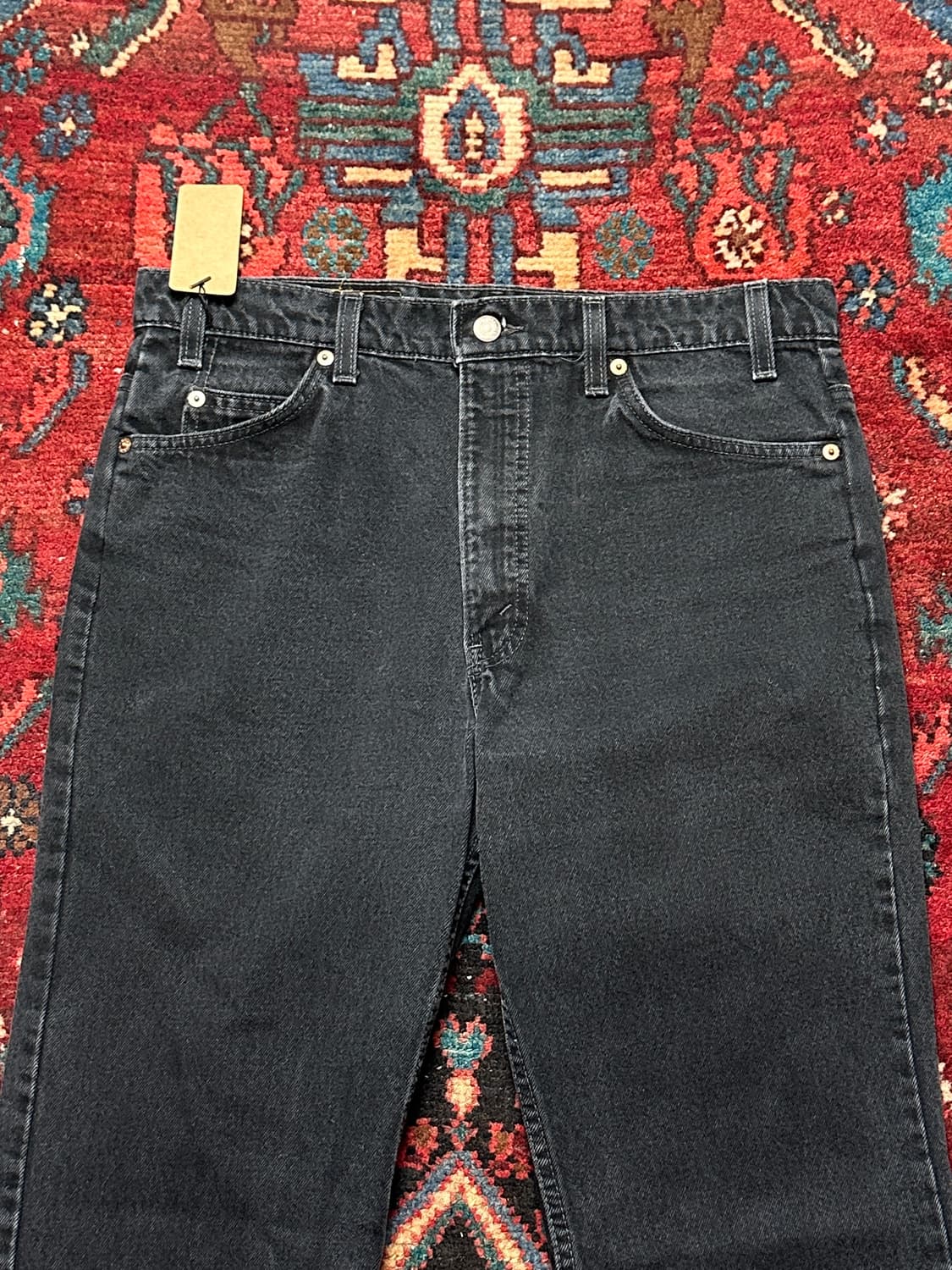 90’s USA Made 리바이스 517 블랙 오렌지탭 부츠컷 상품이미지5