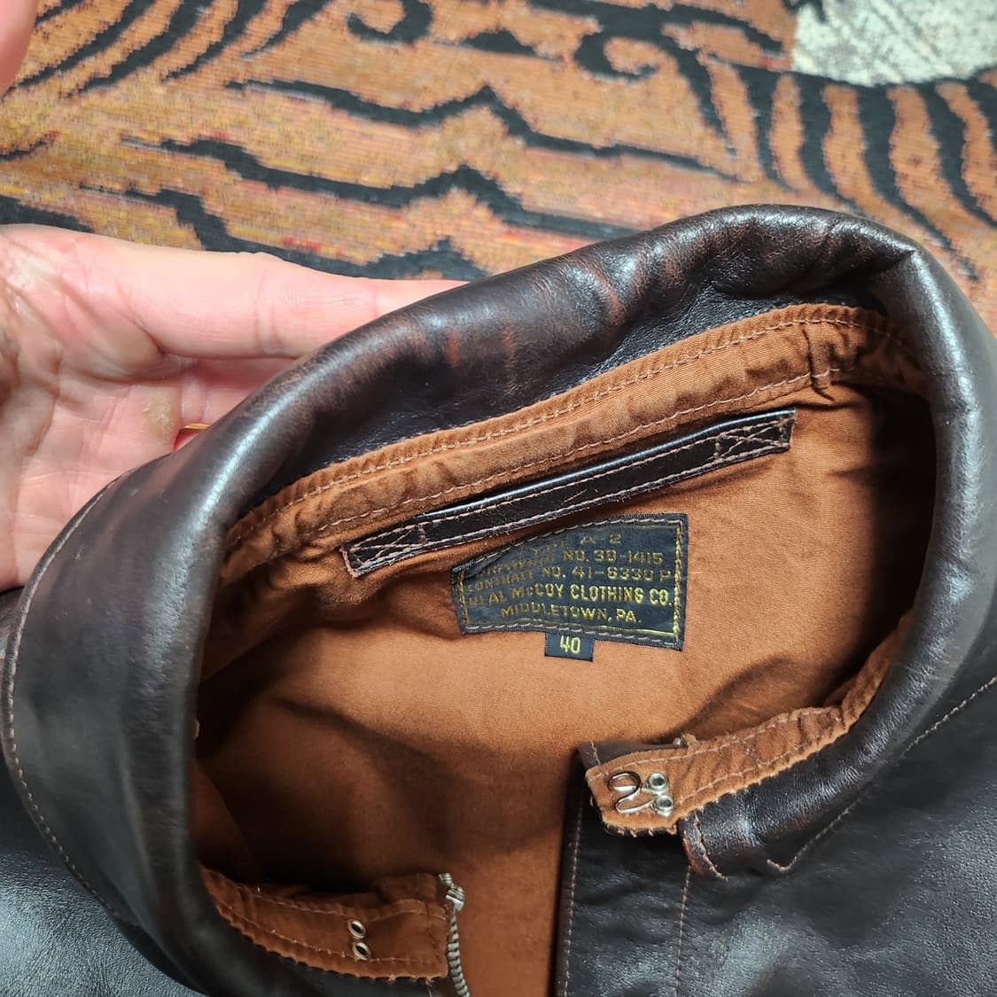 리얼맥코이 A-2 MJ21001 40사이즈 상품이미지9