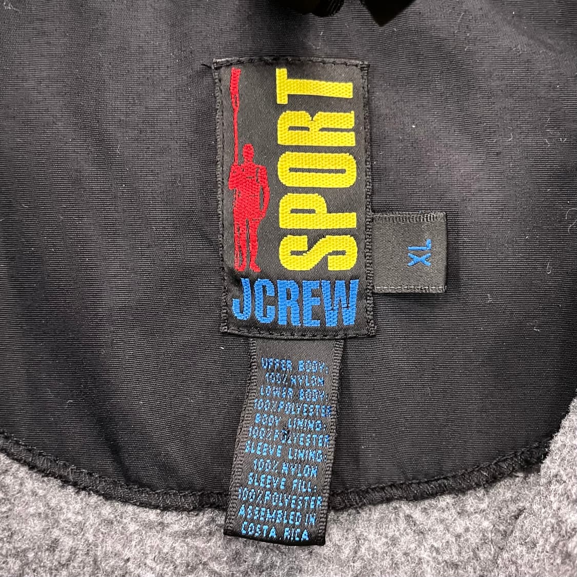 90's 제이크루 스포츠 하프 집 플리스 XL 상품이미지6