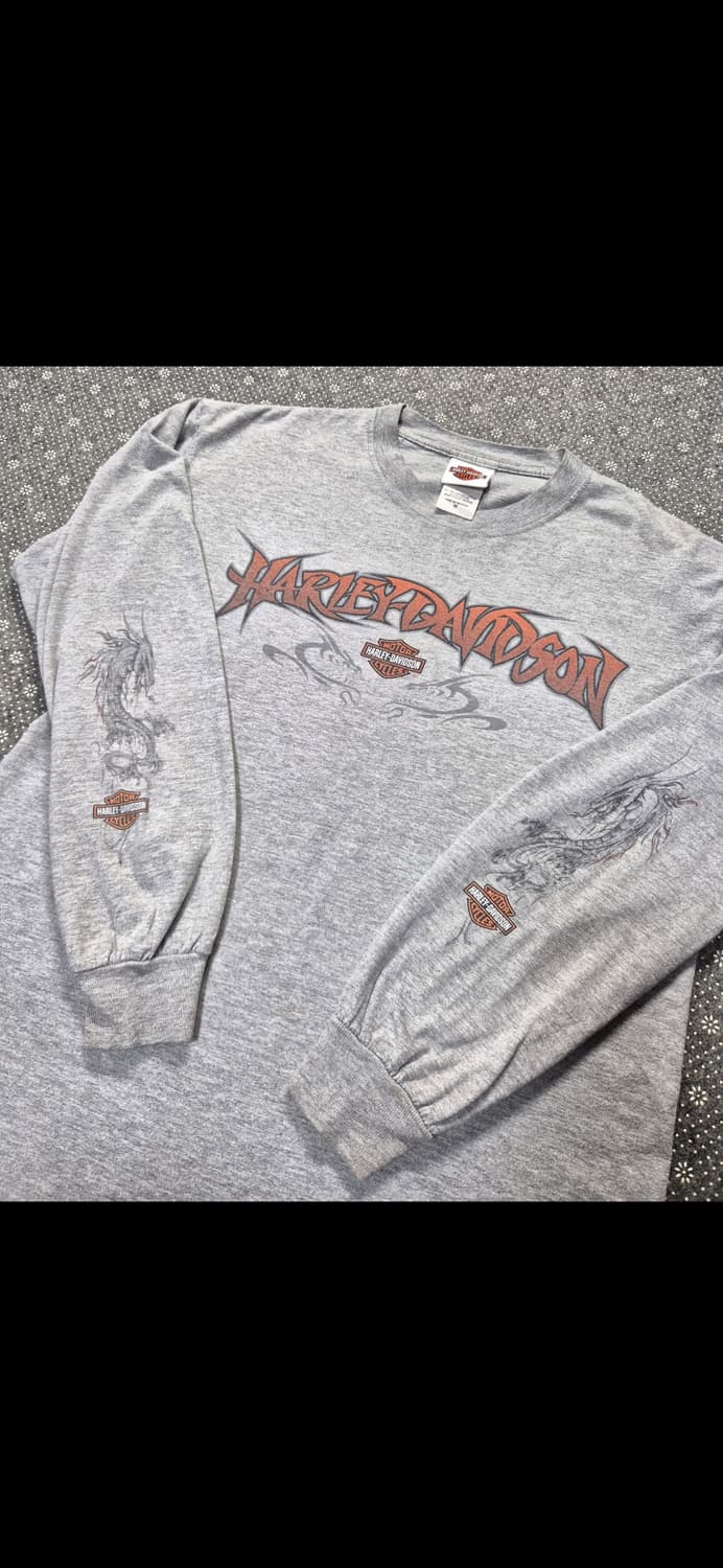 [M]00s Made US Made 할리데이비슨 슬리브 -4 상품이미지1