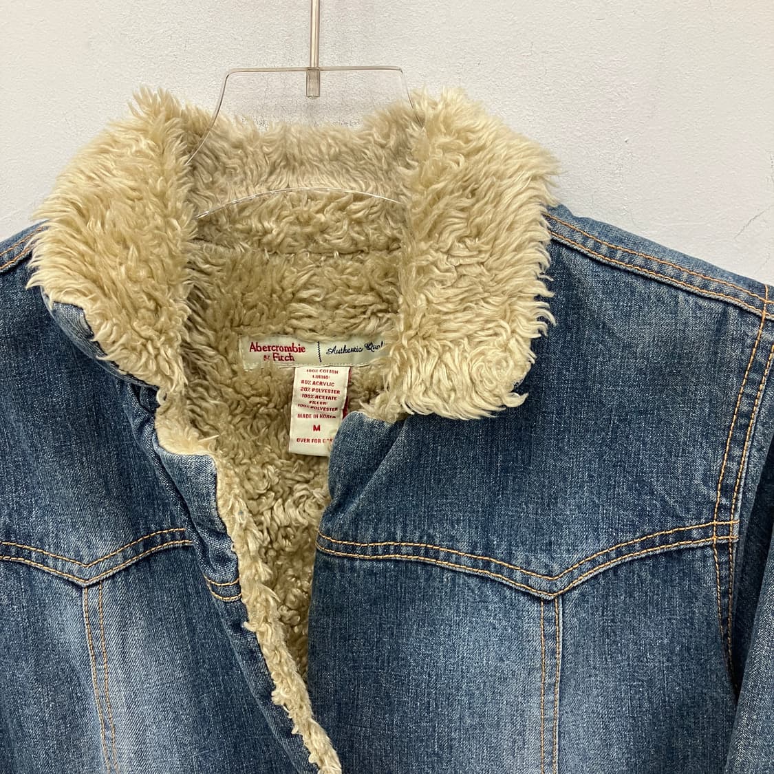 아베크롬비 쉐르파 안감 데님 자켓 M 상품이미지4