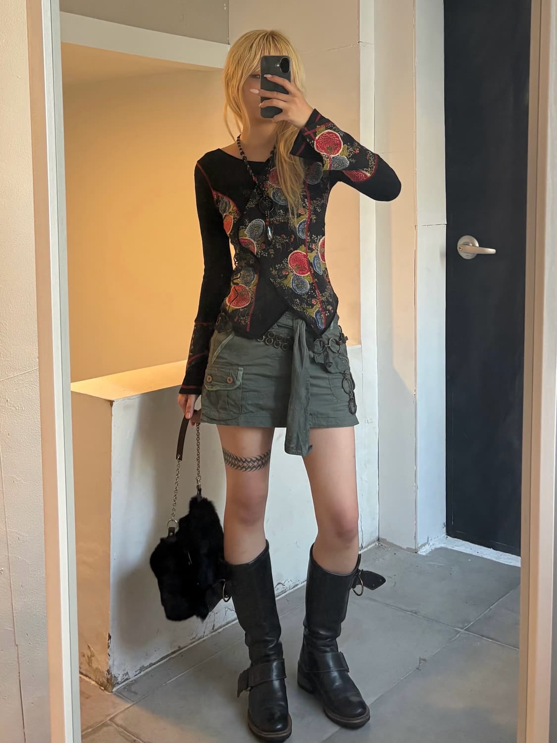 Ozz On black oriental top 상품이미지5
