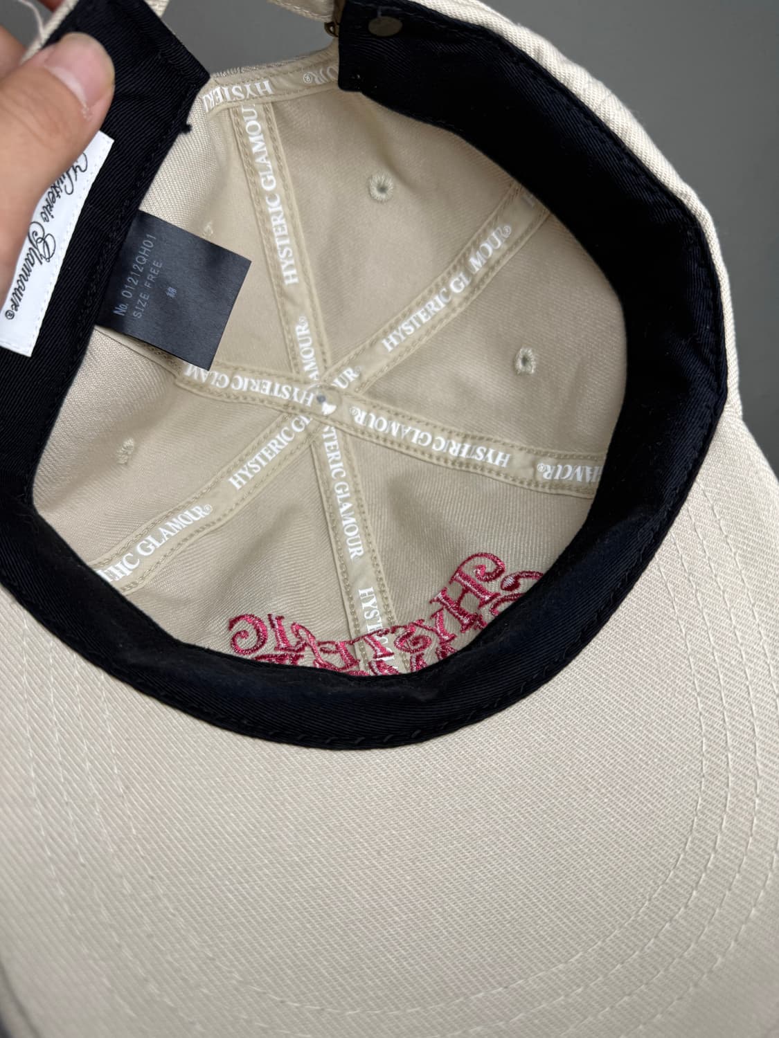 히스테릭 글래머 아카이브 자수 로고 볼캡 모자 상품이미지3