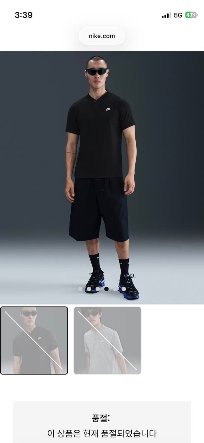 나이키 클럽 반팔 헨리 XXL 상품이미지6