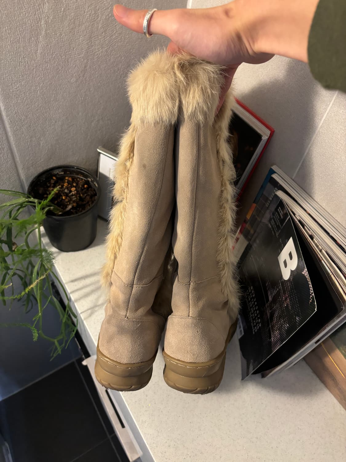 베어파우 스웨이드 퍼부츠 상품이미지4