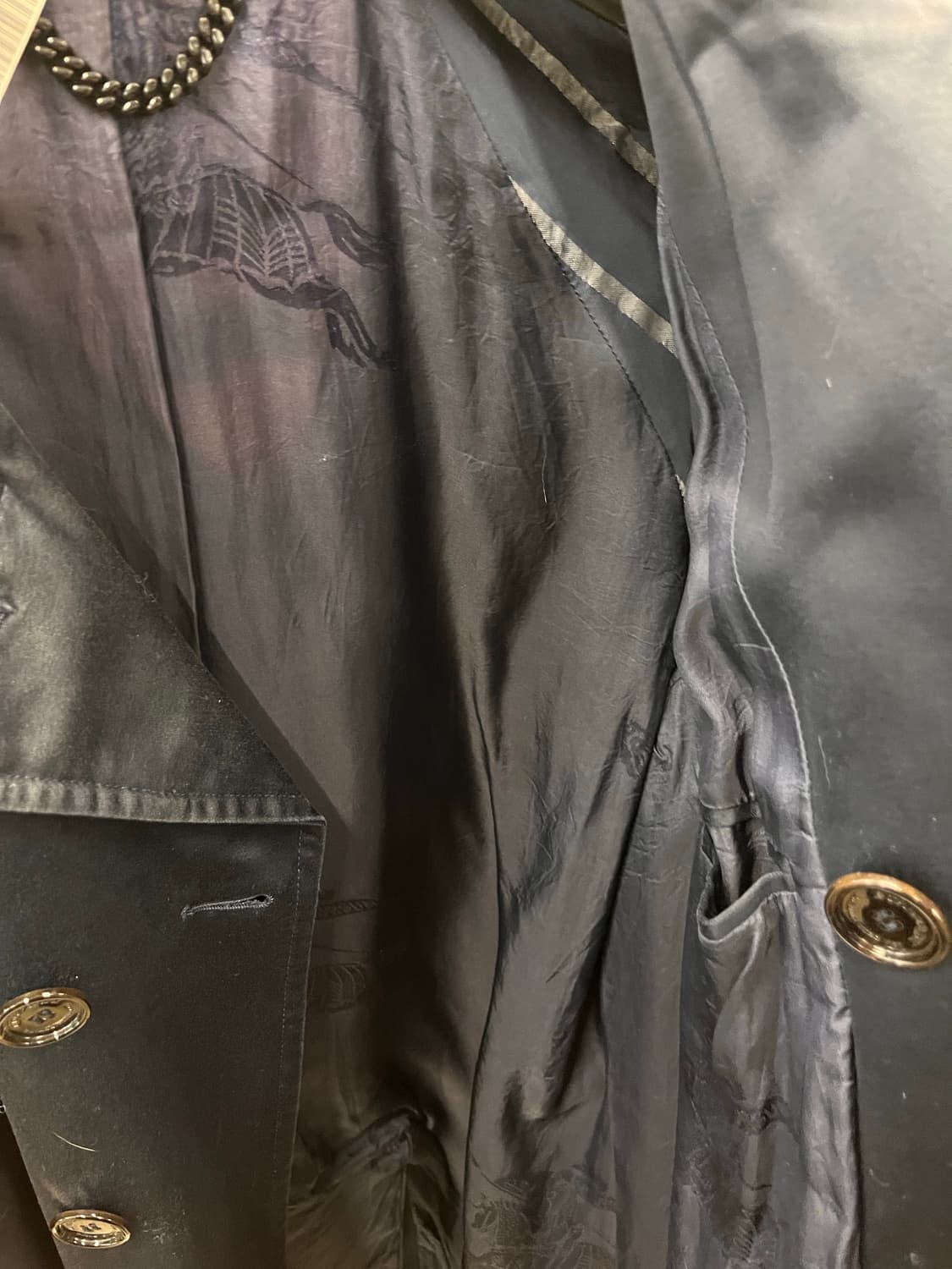 버버리 네이비 트렌치 코트 46 상품이미지3