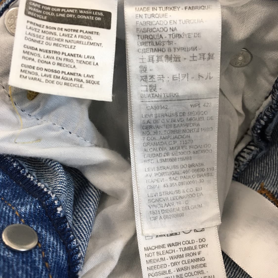 리바이스 프리미엄빅E탭 립케이지 스트레이트 앵클데님 27 인치  상품이미지7