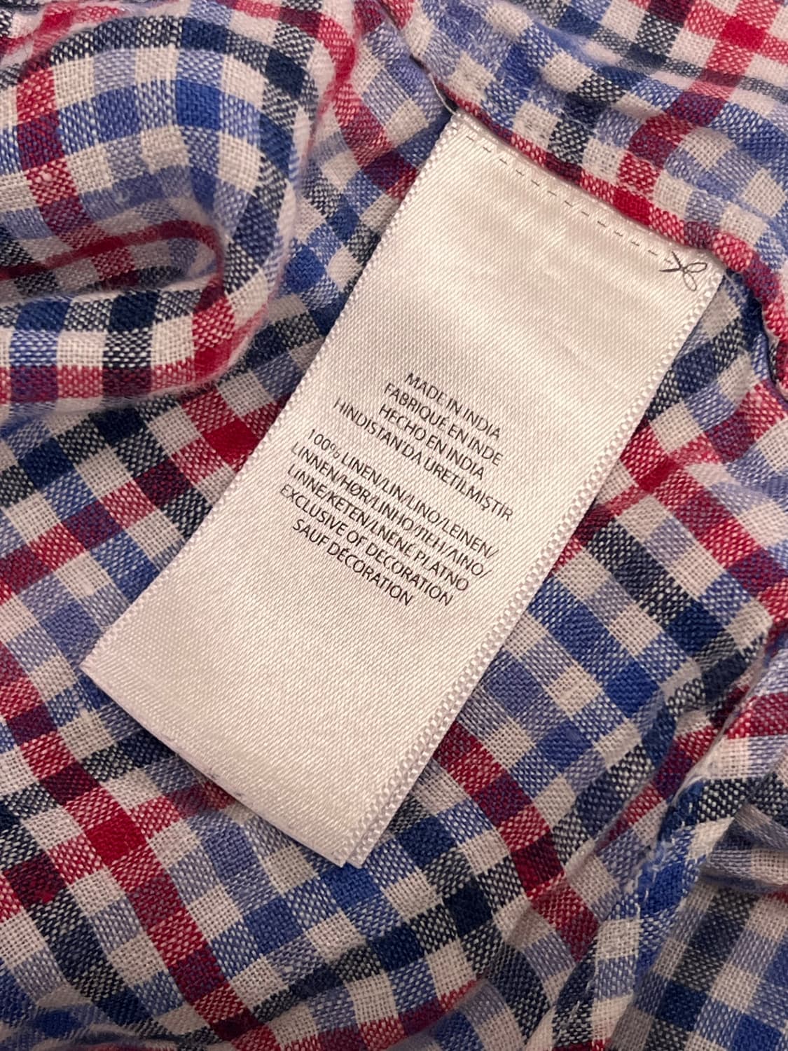 (M) 랄프로렌 체크 셔츠 레드/네이비 상품이미지5