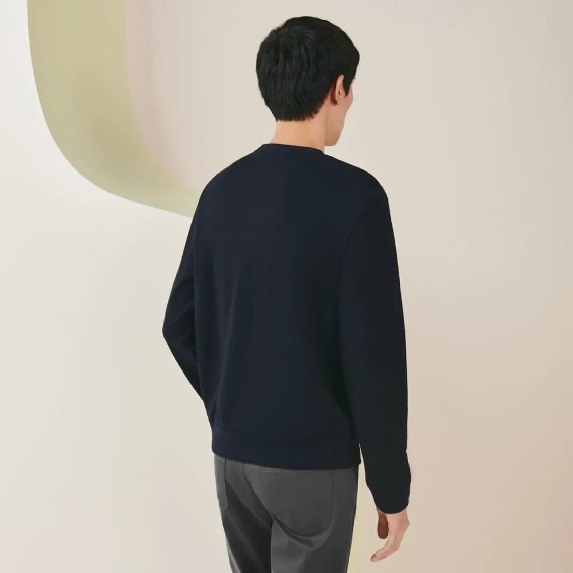 [K] 에르메스 레더패치 스웨트셔츠 상품이미지6