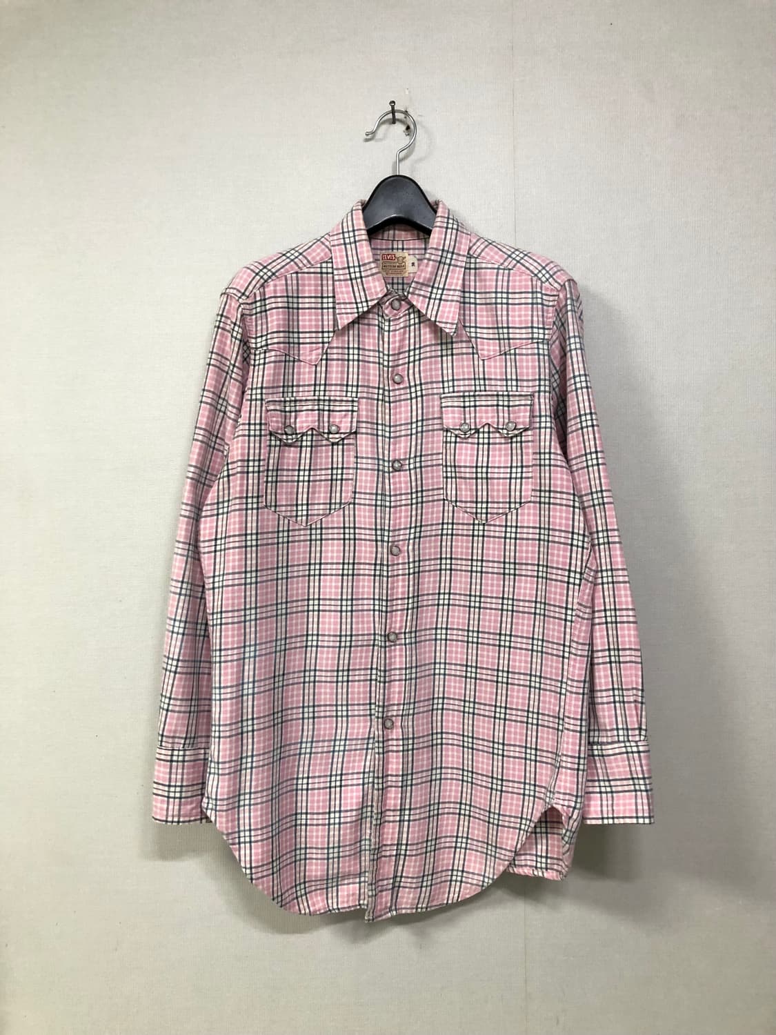 리바이스 LVC short horn 소투스 포켓 웨스턴 체크셔츠 상품이미지1