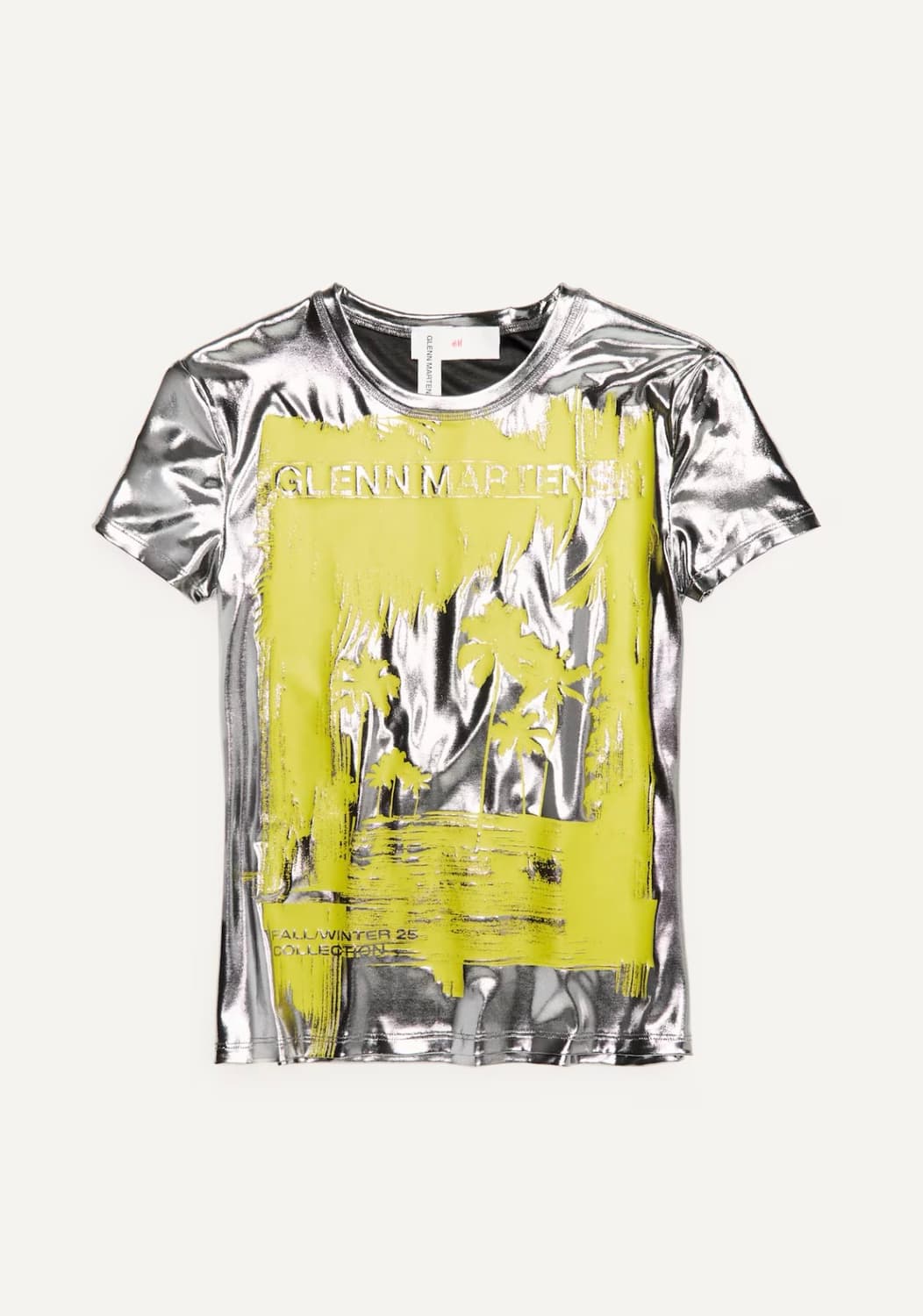 글렌마틴스 H&M 프린트 메탈릭 티셔츠 상품이미지1