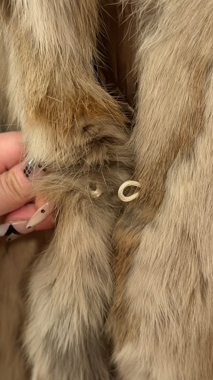 Adrienne Landau 리얼 래빗 퍼 코트 상품이미지5