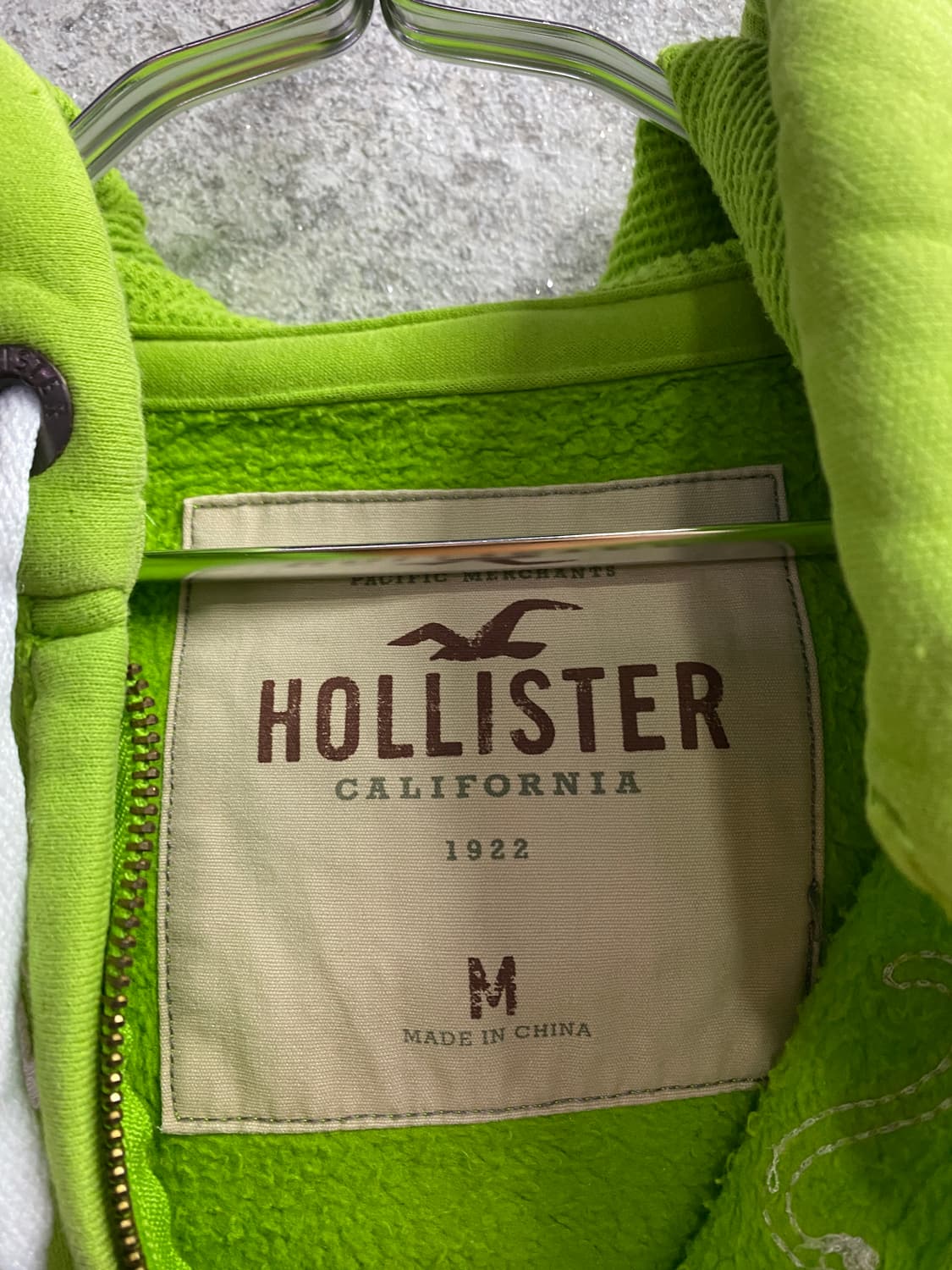 홀리스터 아치로고 그린 후드집업 B3419 상품이미지4