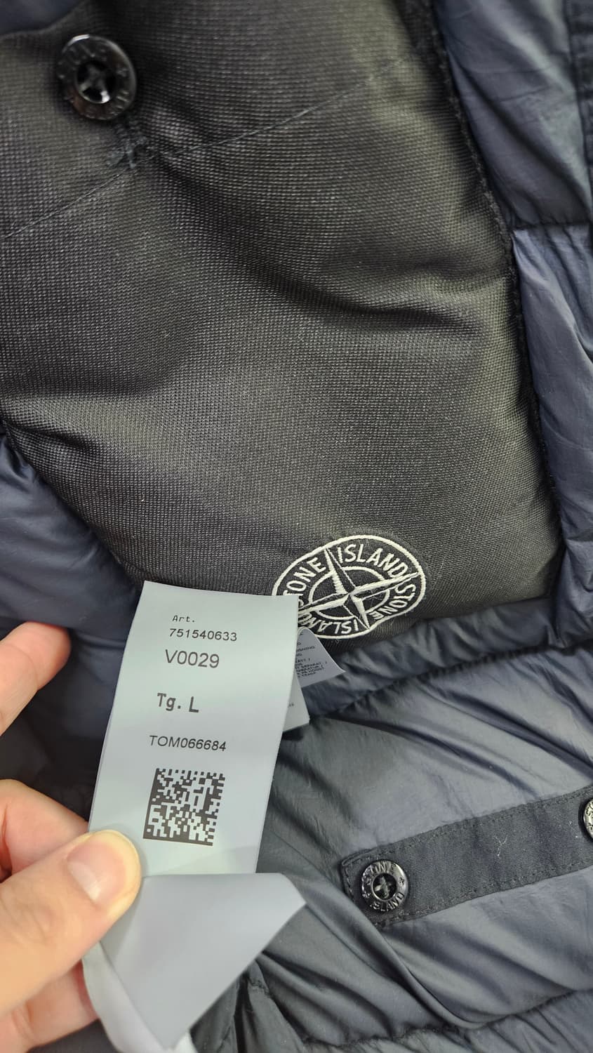 스톤아일랜드 나슬란TC 후드다운 패딩점퍼 블랙(L) 상품이미지8