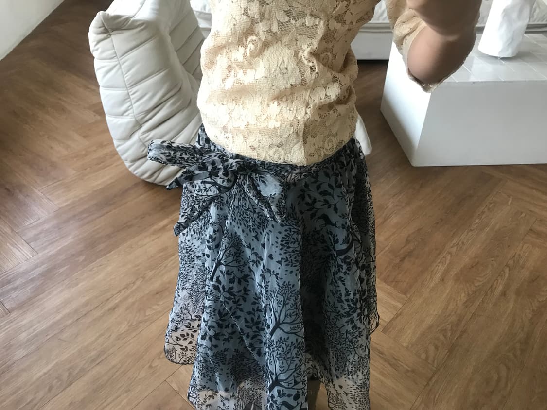 vintage pattern skirt 상품이미지5