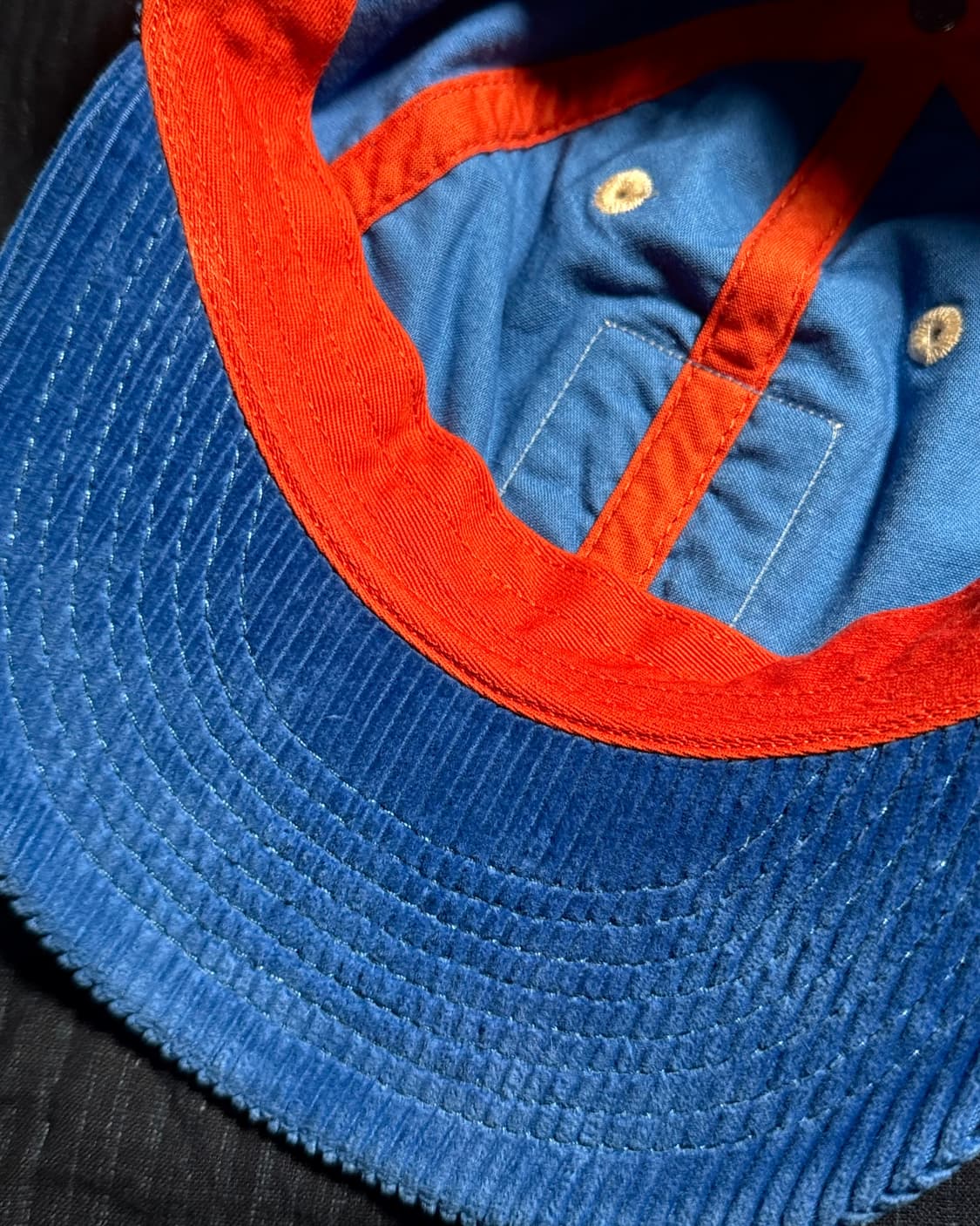 폴로 랄프로렌 셰닐 패치 코듀로이 볼캡 - 블루 OS 상품이미지4