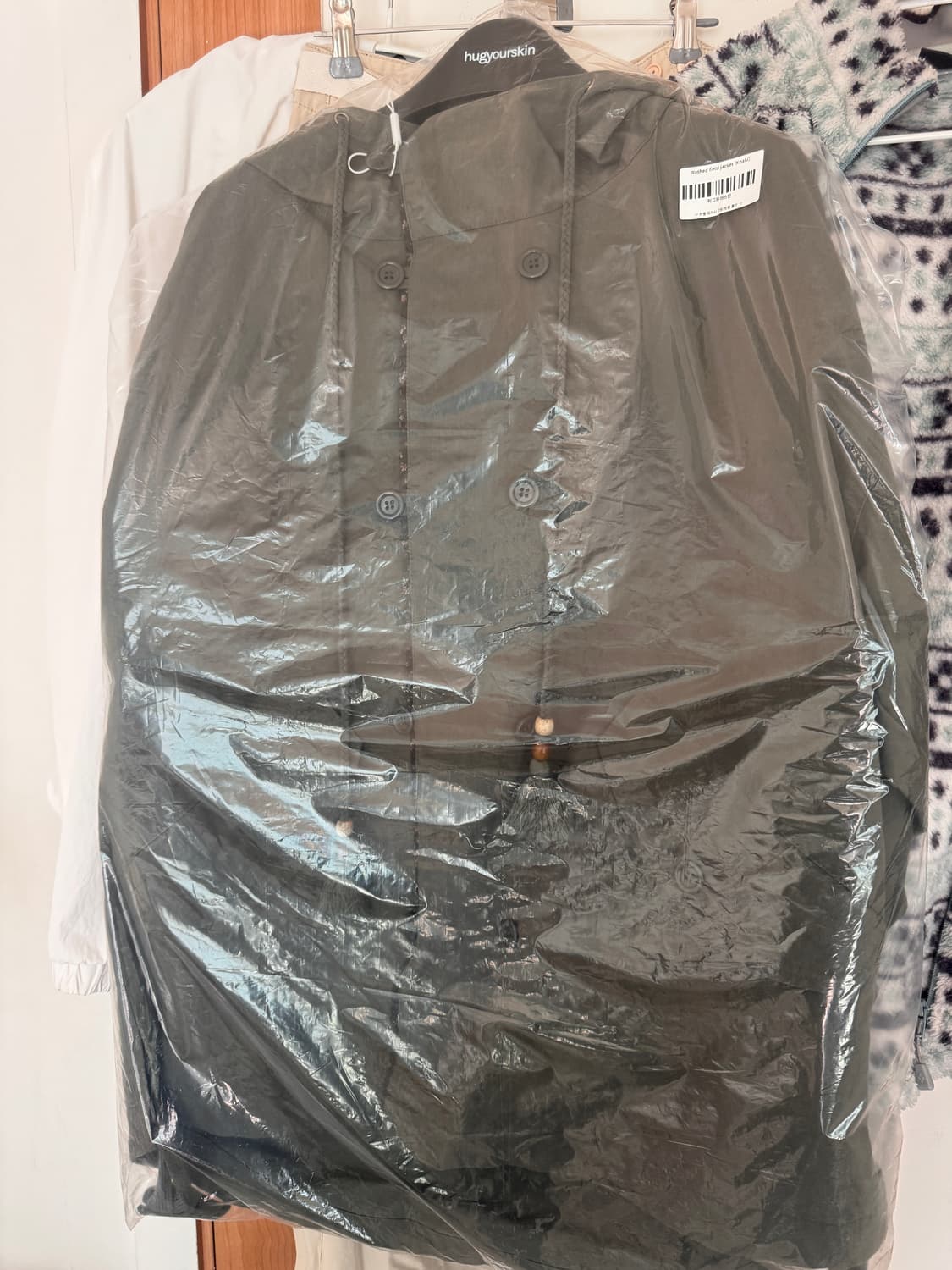 (새상품) 허그유어스킨 워시드 필드 자켓 카키 상품이미지7