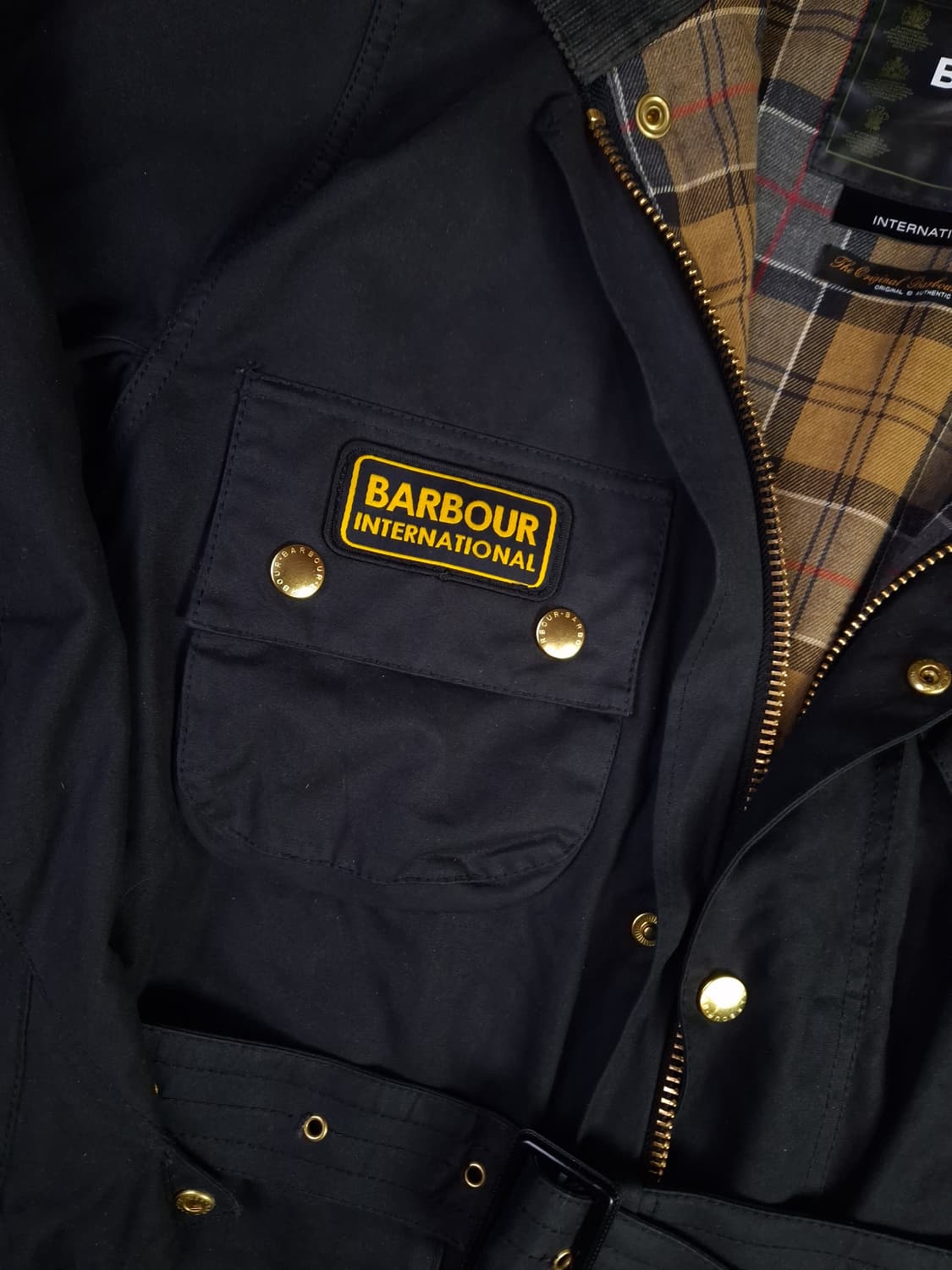 새제품급 오리지날 바버 인터네셔널 왁스자켓 상품이미지3