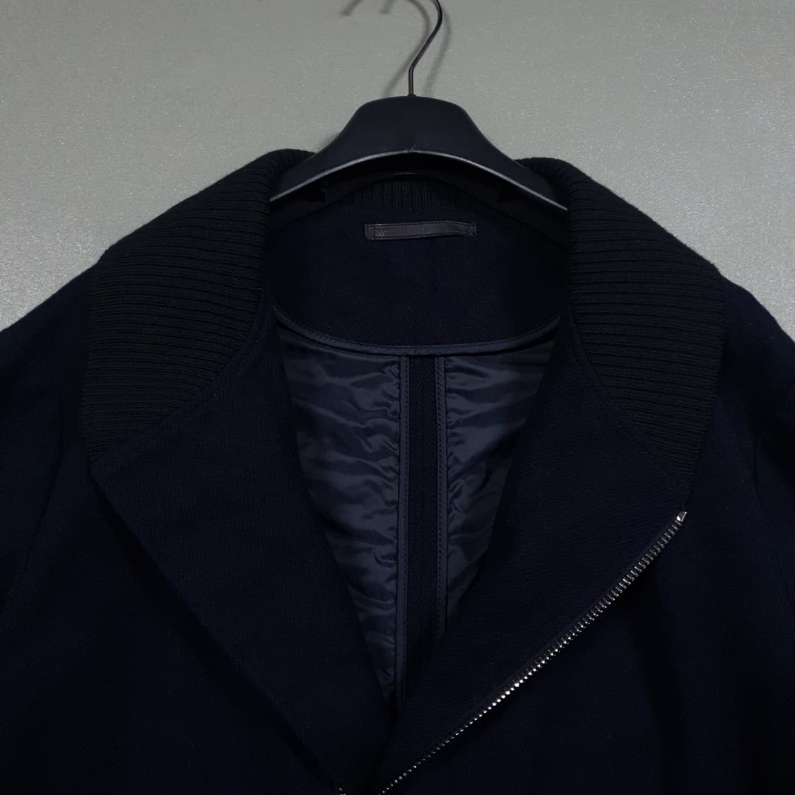 실측 XL) 조르지오 아르마니 고급 카센티노 울 블루종 자켓 상품이미지4