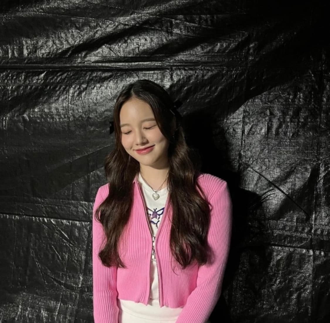 22FW 인스턴트펑크 슬림니트집업 핑크 상품이미지6