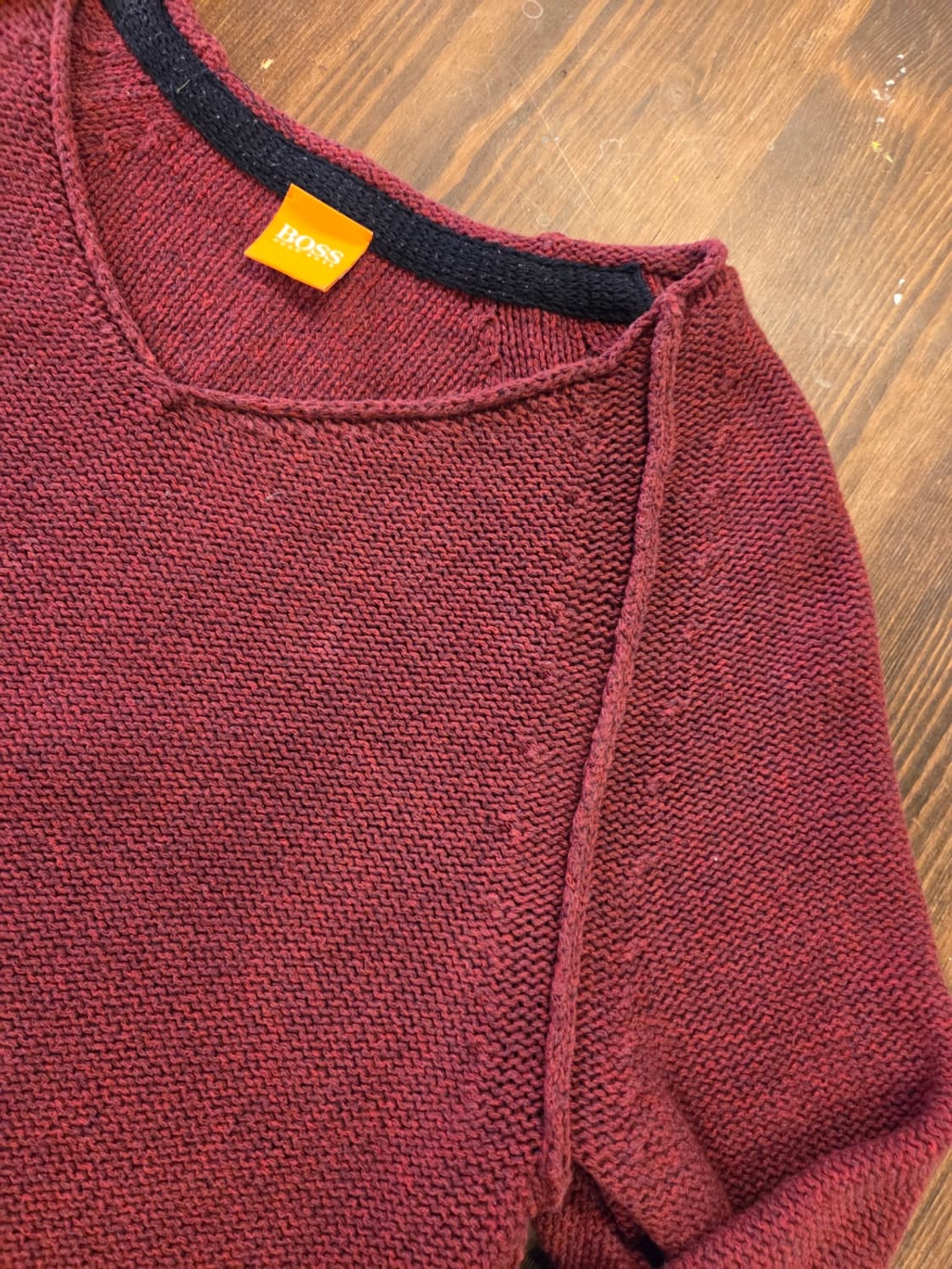 휴고보스 오렌지라벨 그런지 니트 상품이미지9